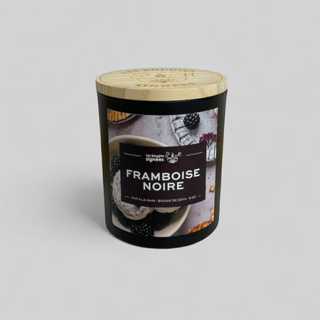 vanille  treewicks  subtile  soja  sensorielle  pot noir  parfum envoûtant  parfum délicat  odeur  fruités  fruitée  fruité  framboise noire  framboise et vanille  fraicheur  fragrance  chandelle  candle  bougie  bath and body  arômes  arôme naturel  8 oz  3 mèche  12 oz