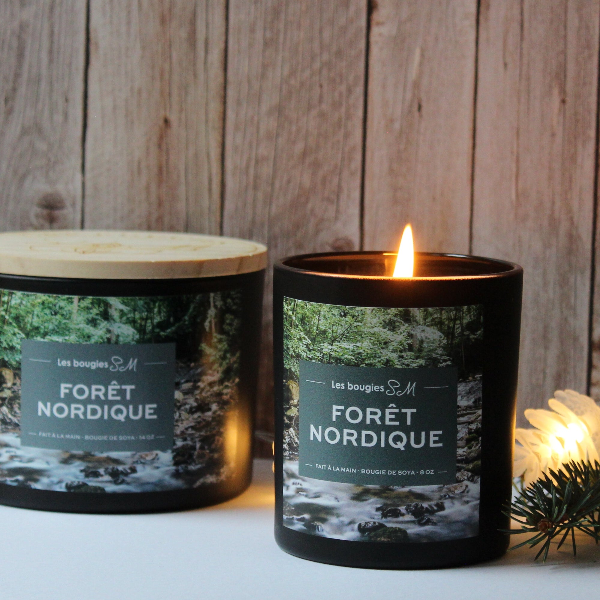 foret nordique , bougie , candle,chandelle ,3 mèches ,treewicks ,foret , nordique ,sapin ,conifère ,bouleau , pin , marche en foret , forest , christmas , gifts , bougiessm , bougies sm ,coulée a la main ,respirer ,breath , nature , 