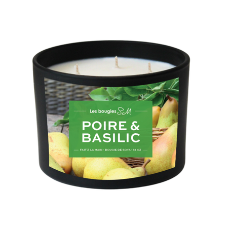très odorante

séduire

soja

rayonnants

puissance

poire sucré

poire bosc

parfum envoûtant

note sucré

herbes

fruitée

fraicheur structurante

fraicheur

fragrance

essence séduisante

envoûtant

enveloppera

coeur herbcés

chandelle

candle

bougie

bonne humeur

basilic du jardin

basilic

arômes

arôme naturel

agrumes

8 oz

3 meche

14 oz

Bougies SM

bougie parfumée

bougie de soja

bougie sm

bougie de soya

best seller

coup de coeur

pear

basil