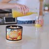 bougie , 8 oz , 12 oz , petit bougie , grosse bougie , 3 mèches , ananas et orange , fruitée , été , agrumes , cire de soja , parfumer , candle , soya wax , entreprise québécoise , entreprise bougie, Outaouais , fait a la main , pot élégant , pineapple , achat local , juteux , lumineuse , ensoleillé , journée , pineapple , ca sent l'été