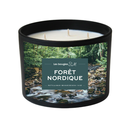 Bougie Forêt Nordique – Boisée & vivifiante