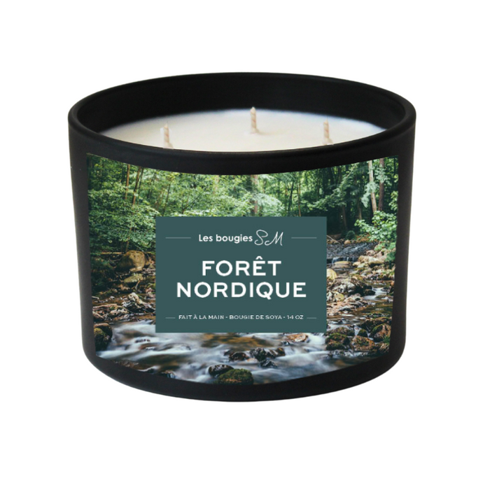 Bougie Forêt Nordique – Boisée & vivifiante